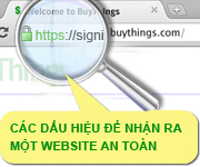 Các dấu hiệu để nhận ra một website an toàn